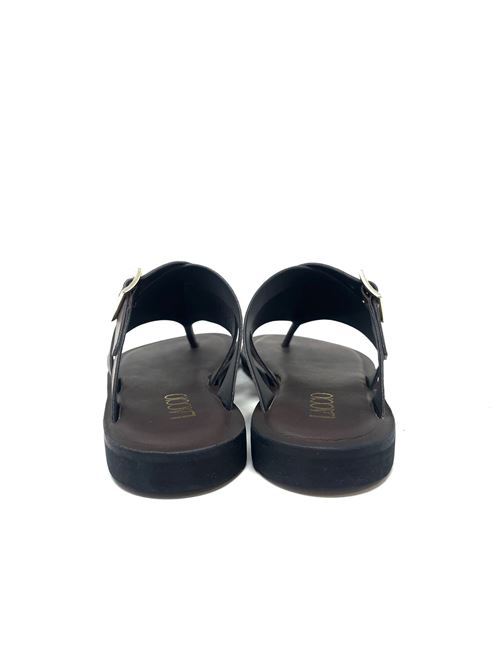 Ciabattina infradito donna con fibbia IL LACCIO | RS502VITELLOT.MORO
